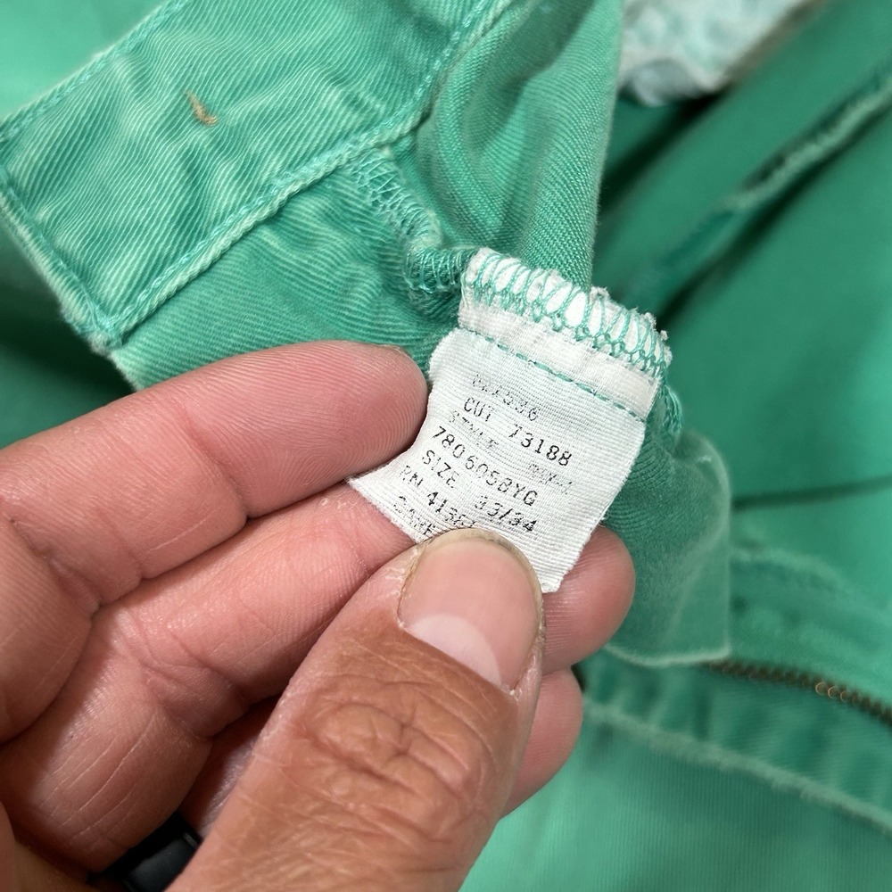 Vintage Polo Ralph Lauren Classic Chino Pants 30x32 Aqua Seafoam Green Stained - Picture 7 of 13